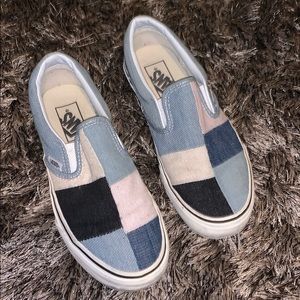 Vans slip on patchwork sneakers